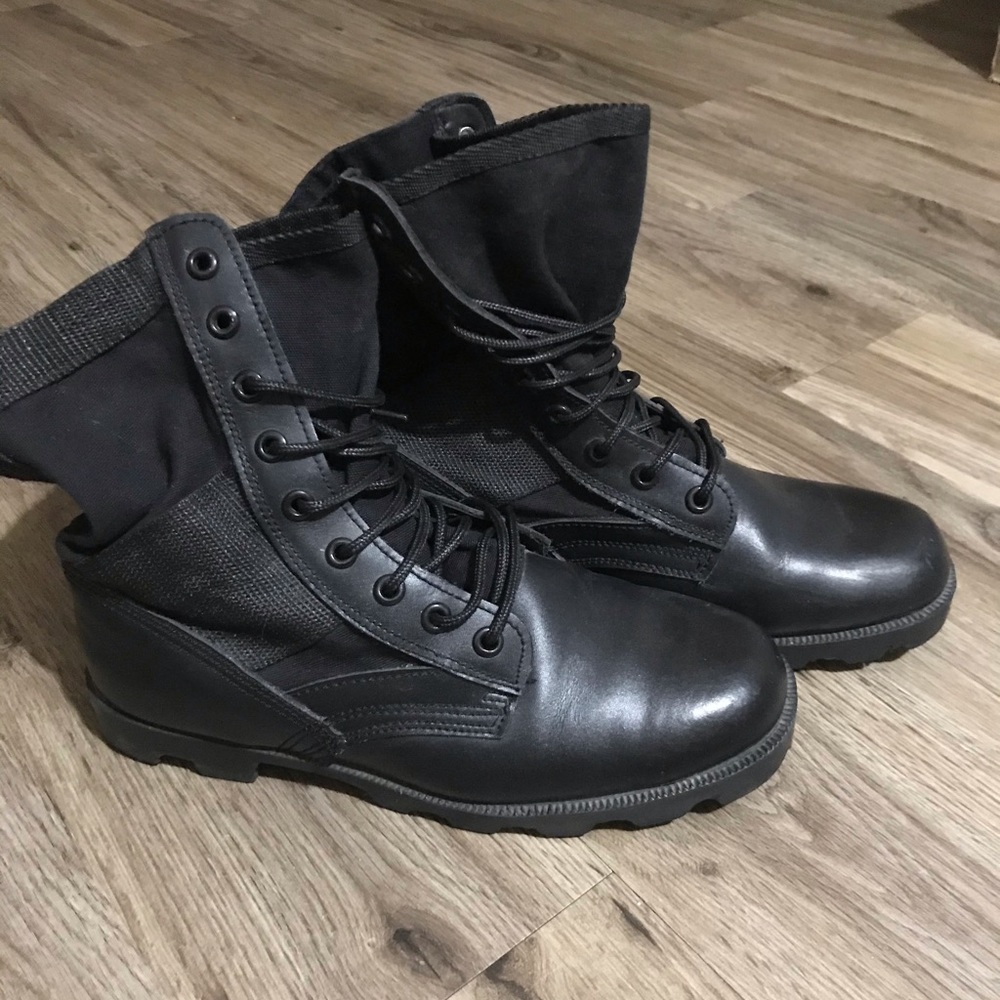 Vintage military black boots